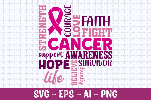 Cancer Awareness Support Survivor SVG