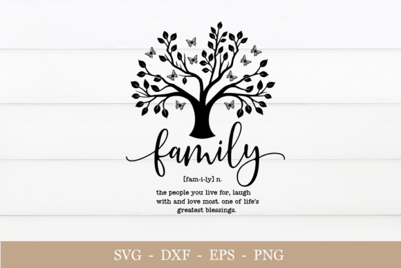 Family Tree SVG Graphics for Crafts