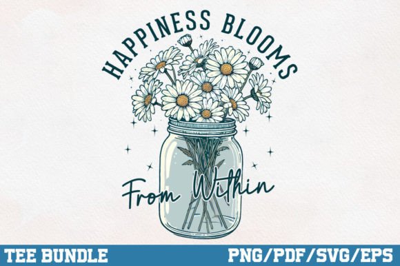 Happiness Blooms from Within, Self Love Graphics