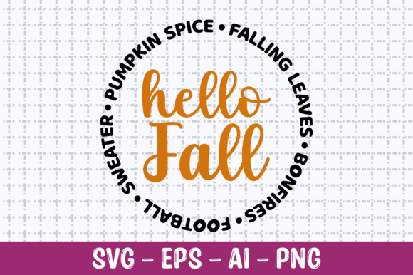 Hello Fall Pumpkin Spice Bonfires SVG – Crafts & Graphics