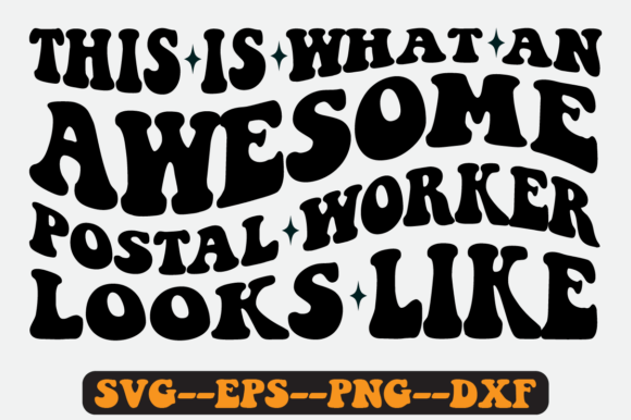 Postal Worker Quote Retro SVG Design for Crafts & Graphics