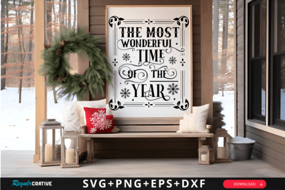 The Most Wonderful Time SVG Design: Crafts & Graphics