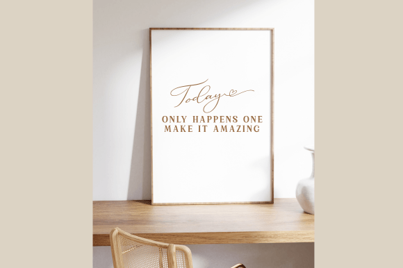 Today Only Happens Once Graphics for Crafts